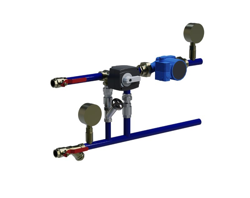 Смесительный узел на нагрев Komfovent PPU-HW-3R-15-2.5-W1-M-IMP