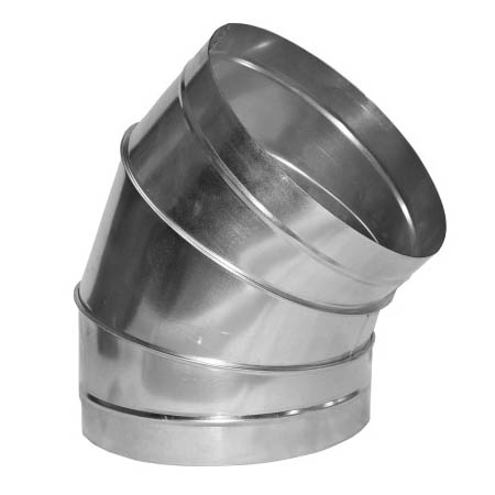 Отвод 45° Ø450 оцинк. сталь