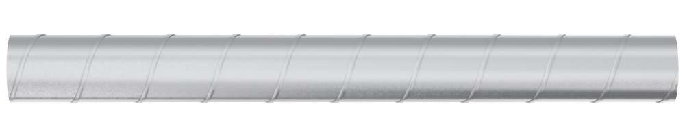 Воздуховод DG D125 L2м оцинкованная сталь ERA PRO