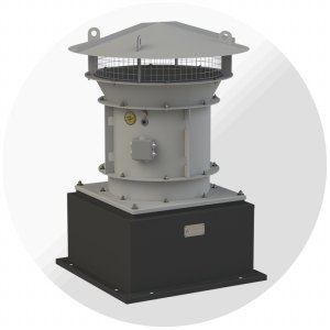 Крышный приточный вентилятор ВКОП-С №11,2, Ø1120 мм