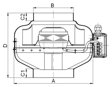 Вентилятор канальный круглый Supervent CL 100 M EC